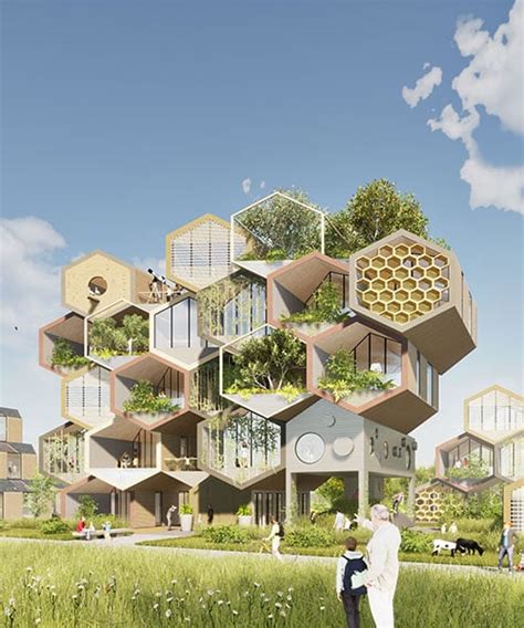 The Hive Project Envisions Honeycomb Shaped Residential Complex For 2030