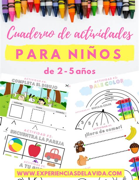 1 actividades montessori para niños de 3 a 5 años. Cuaderno de actividades para niños de 2 a 5 años ...