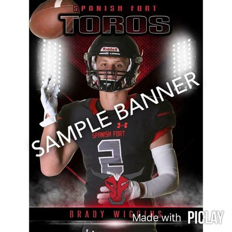 Senior Football Player Banners