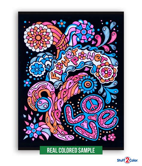 Super 18 Pack Fuzzy Velvet Coloring Posters Creative Edition