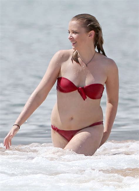 Elisabeth Harnois In Red Bikini Gotceleb