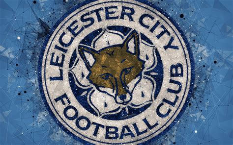 Download Wallpapers Leicester City Fc 4k Logo Geometric Art English