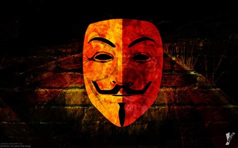 1080p Red Hacking Anonymous Mask Hd Wallpaper