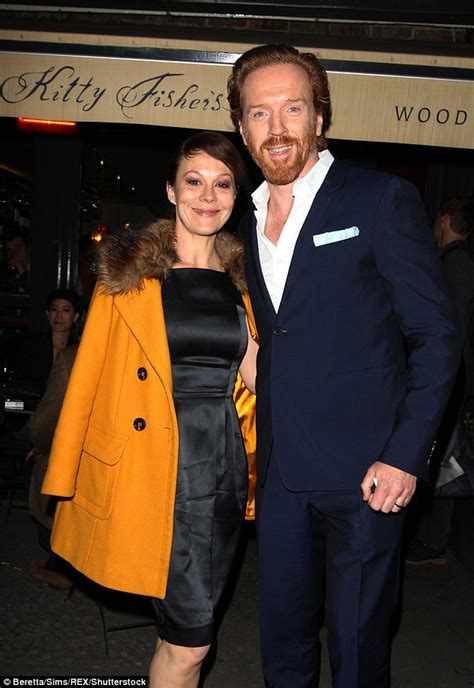 A Suited Damian Lewis Cuddles Up To His Stunning Wife Helen Mccrory As