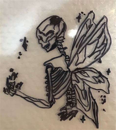 Fairy Skeleton 🧚‍♀️ In 2022 Skeleton Drawings Fairy Tattoo Fairy