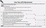 State Sales Tax Worksheet Pictures
