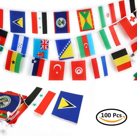 Buy Cbtone 100 Country Flags 82 Ft International String Flags Banners