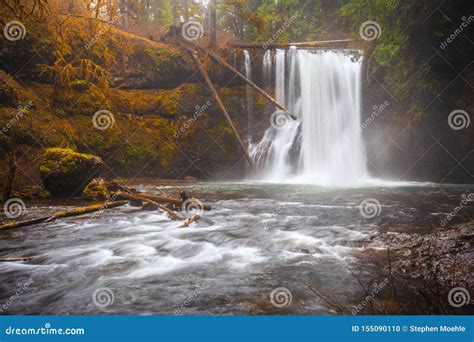 Upper North Falls At Silver Falls State Park Stock Photo Image Of