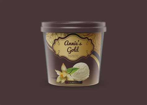 Download Free Premium Ice Cream Tub Label PSD Mockup (With images ...