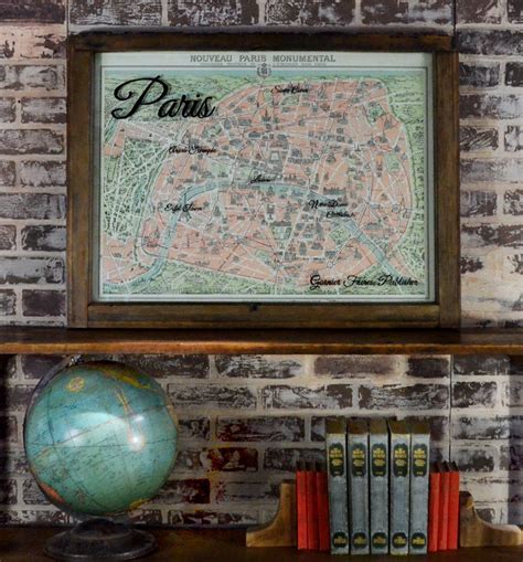 Vintage Paris Map Wall Art Second Chance Art