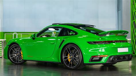 2021 Porsche 911 Turbo S Python Green Startup And Pov Visual Review