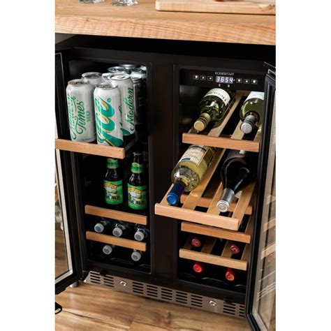 Edgestar 24 In Built In Wine And Beverage Cooler With French Doors
