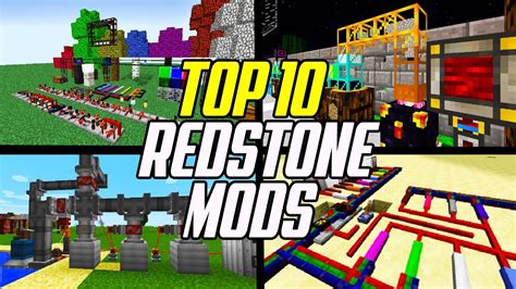Top 10 Minecraft Best Redstone Mods Youtube