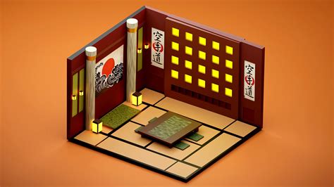 Japanese Isometric Room Finished Projects Blender Artists Community