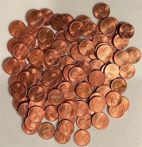105 Mint State Pennies Mostly 80s And 90s Live And Online Auctions On