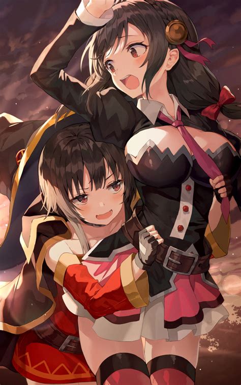 Wallpaper Kono Subarashii Sekai Ni Shukufuku Wo Witch Hat Megumin Konosuba Yunyun Konosuba