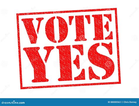 Vote Yes Stock Illustration Illustration Of Referendum 88000563