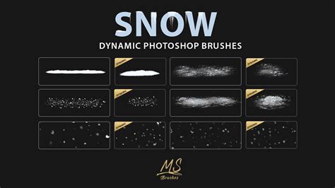 Artstation Dynamic Snow Photoshop Brushes Ms Brushes Brushes