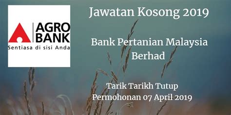 Panduan buat anda pembayar cukai di malaysia. Bank Pertanian Malaysia Berhad Jawatan Kosong Agrobank 07 ...