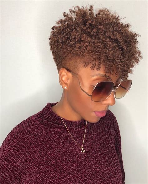 Love This Copper Brown Twist Out Tapered Haircut Be Inspired As We