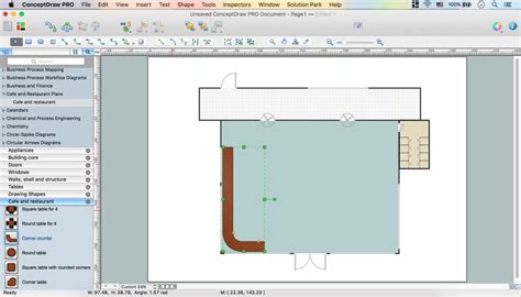 In this article, we will be focusing on how to create a restaurant design and floor plan that. Café Floor Plan Design Software | Professional Building ...