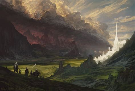 Lord Of The Rings Wallpapers Noah Bradley Fantasy Landscape Tolkien Art