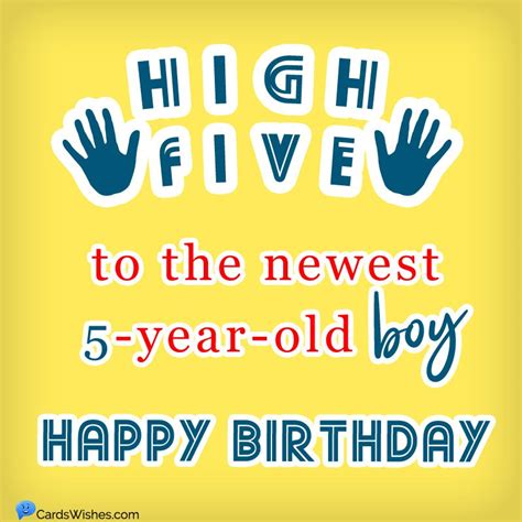 Happy 5th Birthday Wishes And Messages 2022