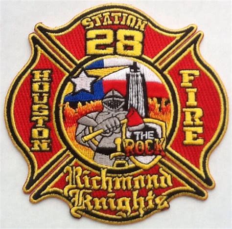 Houston Fire Department Station 28 Firefighter Vehicle Logos Fire