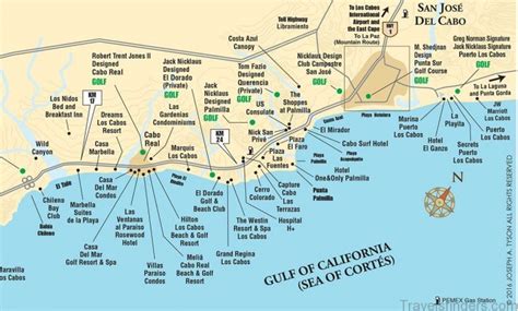 Cabo San Lucas Map And Travel Guide Travelsfinderscom