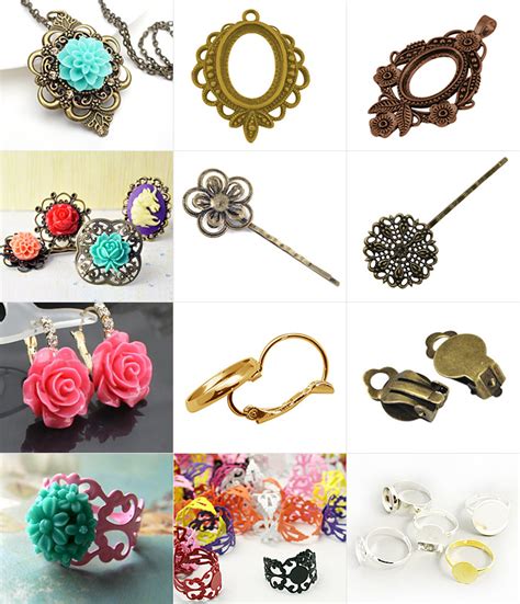These resin crafts can be used as resin earrings, resin necklaces, etc. How will you add flower resin cabochons for jewelry DIY ...