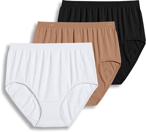 Jockey Womens Underwear Comfies Microfiber Brief 3 Pack Amazonca