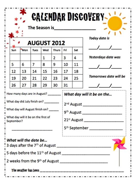 Calendar Worksheets Mrs Nowaks Homeroom Reading Calendar Worksheets