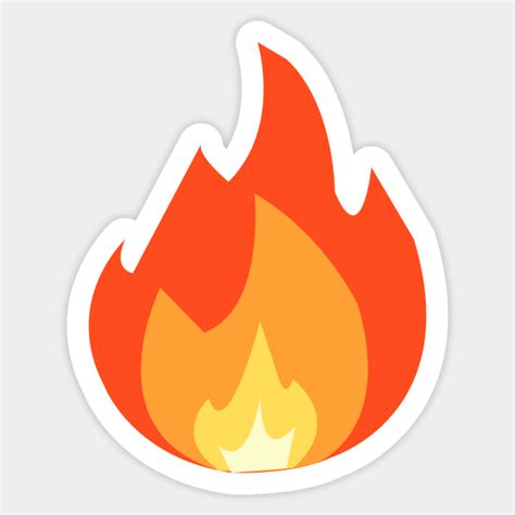 Fire Emoji Fire Emoji Sticker Teepublic