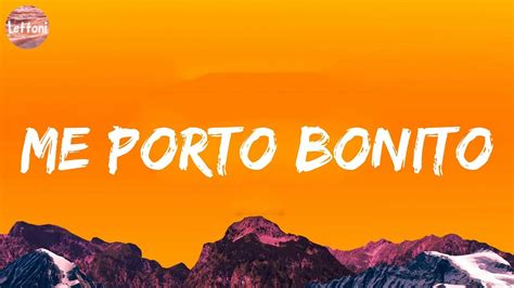 Bad Bunny Me Porto Bonitoletralyrics Youtube