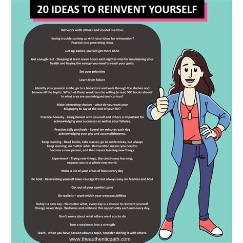 20 Ideas To Reinvent Yourself