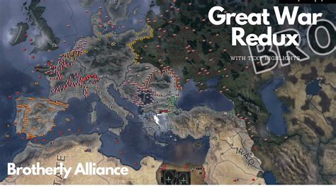 Brotherly Alliance Great War Redux HOI4 Timelapse YouTube
