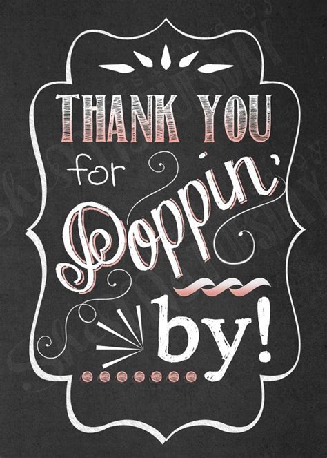 Thank You For Popping By Popcorn Favor Tags Shes Etsy Pop Baby