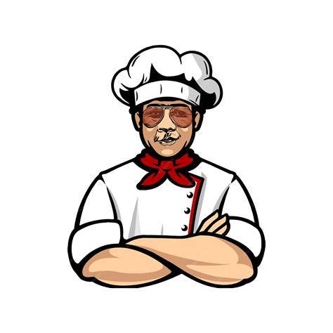 Premium Vector Chef Cartoon Character Vector Logo