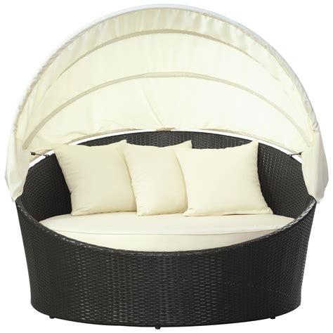 You could found one other round outdoor daybed cushion higher design ideas. Modway Snooze Canopy Outdoor Patio Daybed with Cushion ...