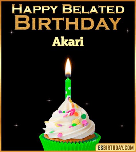 Happy Birthday Akari  🎂 Images Animated Wishes【28 S】