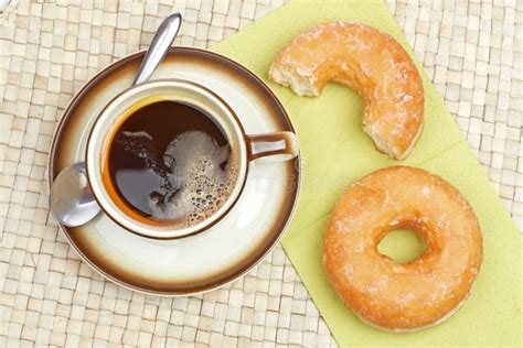 Delicious Donuts With Coffee Stock Image Image 12429991