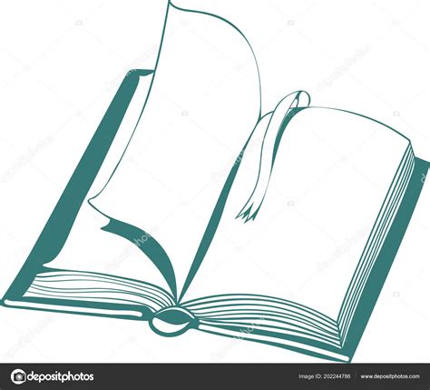 Livre lecture bible papier apprendre étude ouvert page pages. Illustration Vectorielle Avec Livre Ouvert Signet Dessin ...