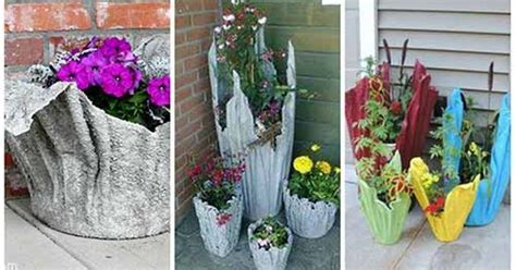 How to Make a Cement Towel Planter | Planters, Concrete planters