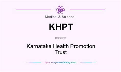 khpt karnataka health promotion trust in medical and science by