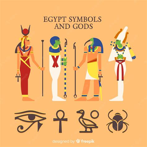 Free Vector Egypt Symbols And Gods Collection