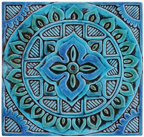 Mandala Ceramic Wall Art 4 30x30cm Gvega Орнаменты Плитка