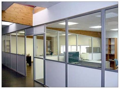 Aluminium Office Partition For Commercial At Rs 200 Sq Ft In Vadodara Id 22462563455