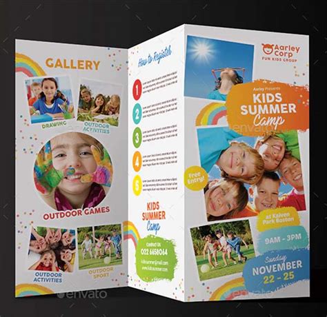 Summer Camp Brochure Templates Free And Premium Psd Vector Png