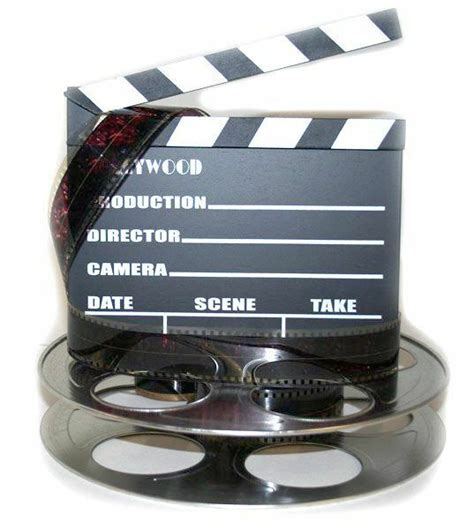 Hollywood Studio Clapboard And Reel Centerpiece Silver 6057 Ebay