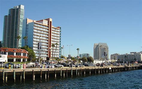 도시 건물 샌디에고 항구 캘리포니아 미국 Hd 배경 화면 Wallpaperbetter